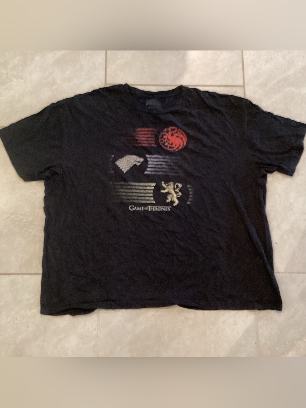 Black Game of Thrones Graphic Tee